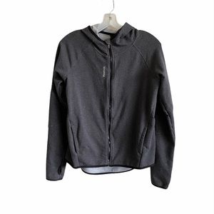 Reebok Gray Quik Cotton Full Zip Hoodie Size S